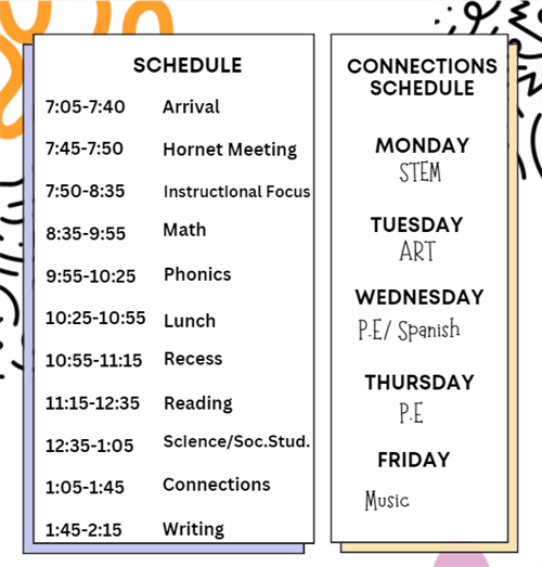 Schedule